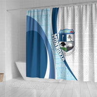 Liberia Monrovia Capital Shower Curtain African Pattern Curves Style