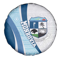 Liberia Monrovia Capital Spare Tire Cover African Pattern Curves Style