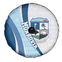 Liberia Monrovia Capital Spare Tire Cover African Pattern Curves Style