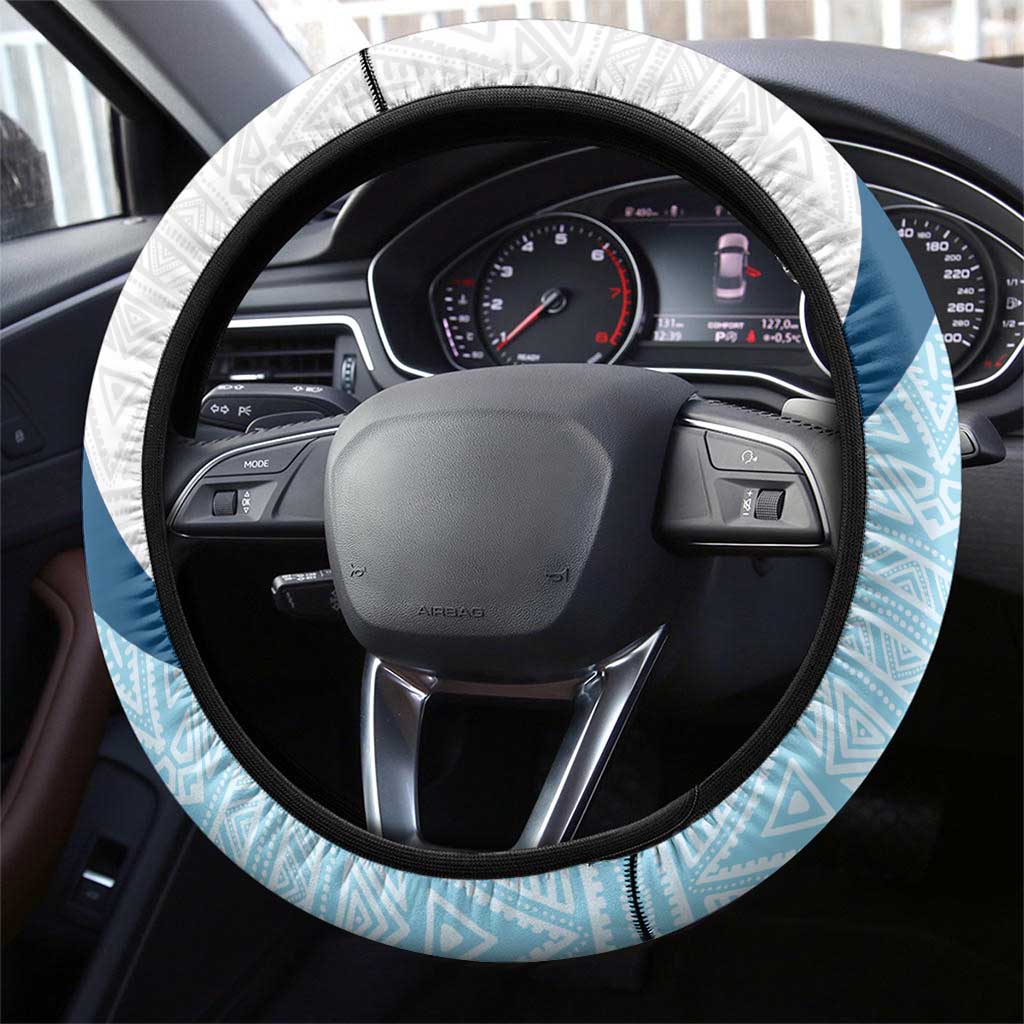 Liberia Monrovia Capital Steering Wheel Cover African Pattern Curves Style