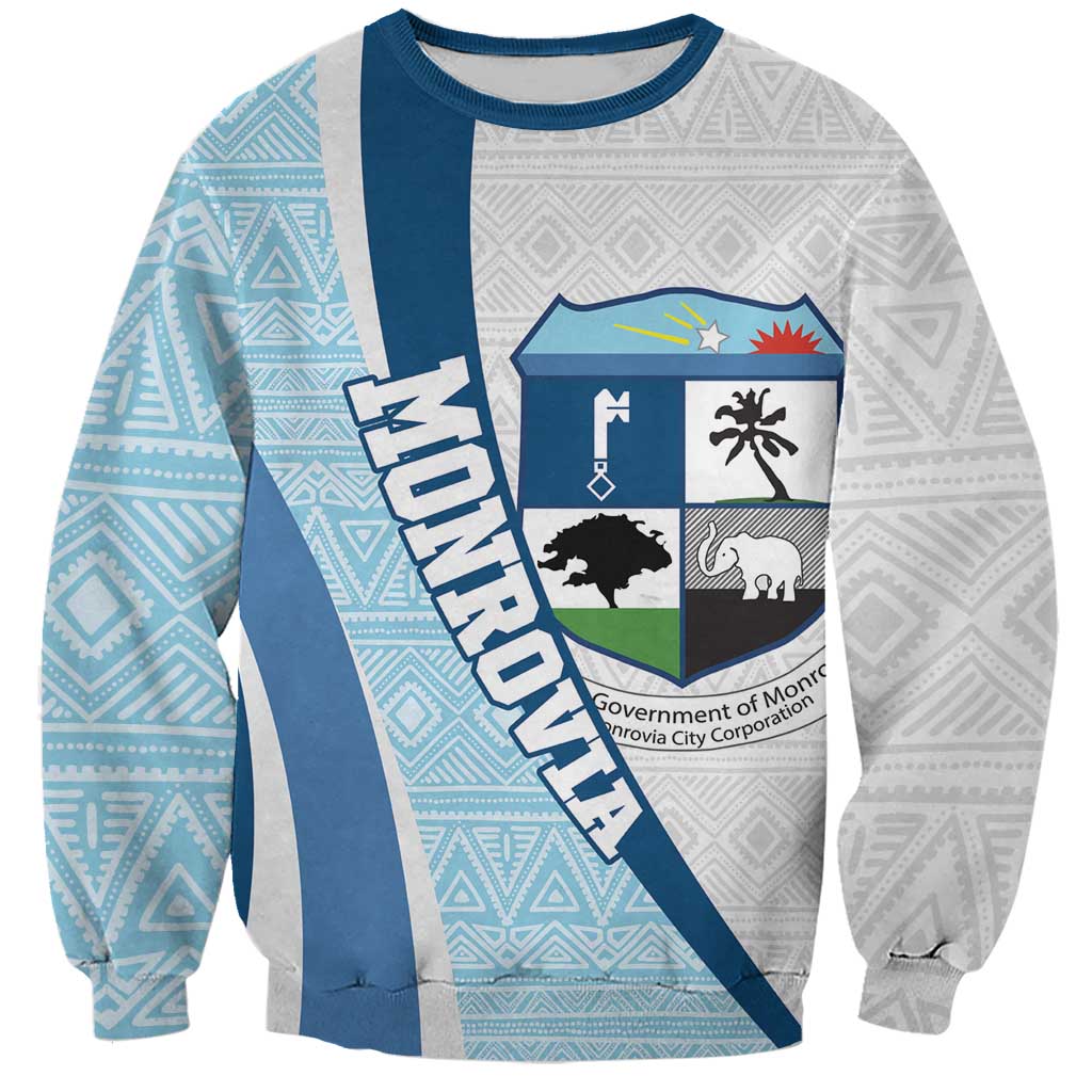 Liberia Monrovia Capital Sweatshirt African Pattern Curves Style