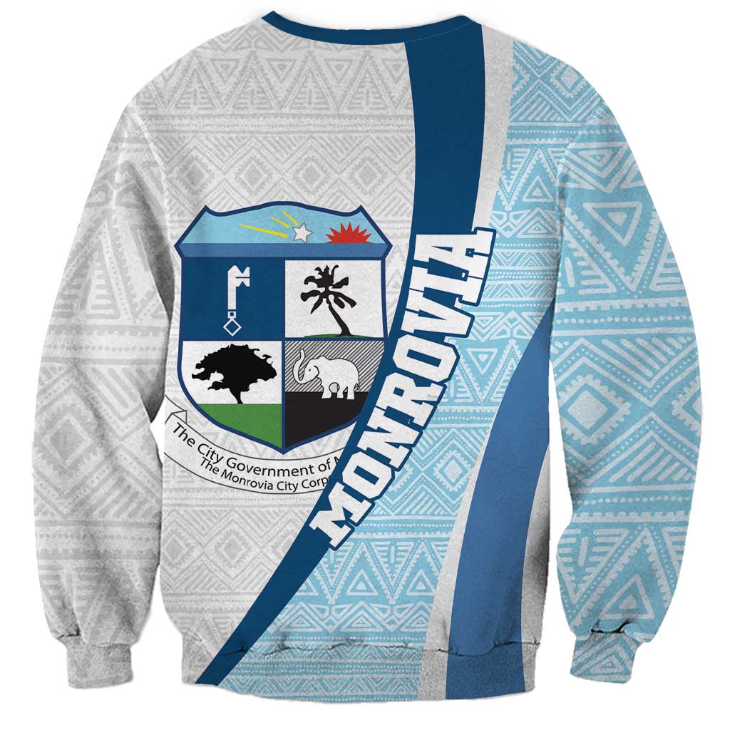 Liberia Monrovia Capital Sweatshirt African Pattern Curves Style