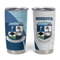 Liberia Monrovia Capital Tumbler Cup African Pattern Curves Style