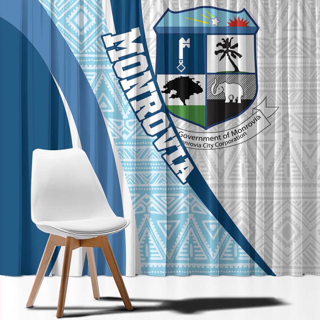 Liberia Monrovia Capital Window Curtain African Pattern Curves Style