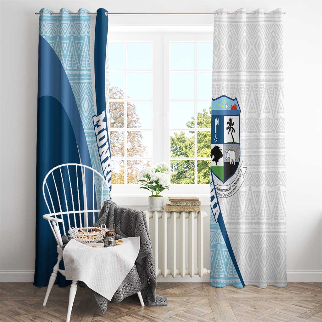 Liberia Monrovia Capital Window Curtain African Pattern Curves Style