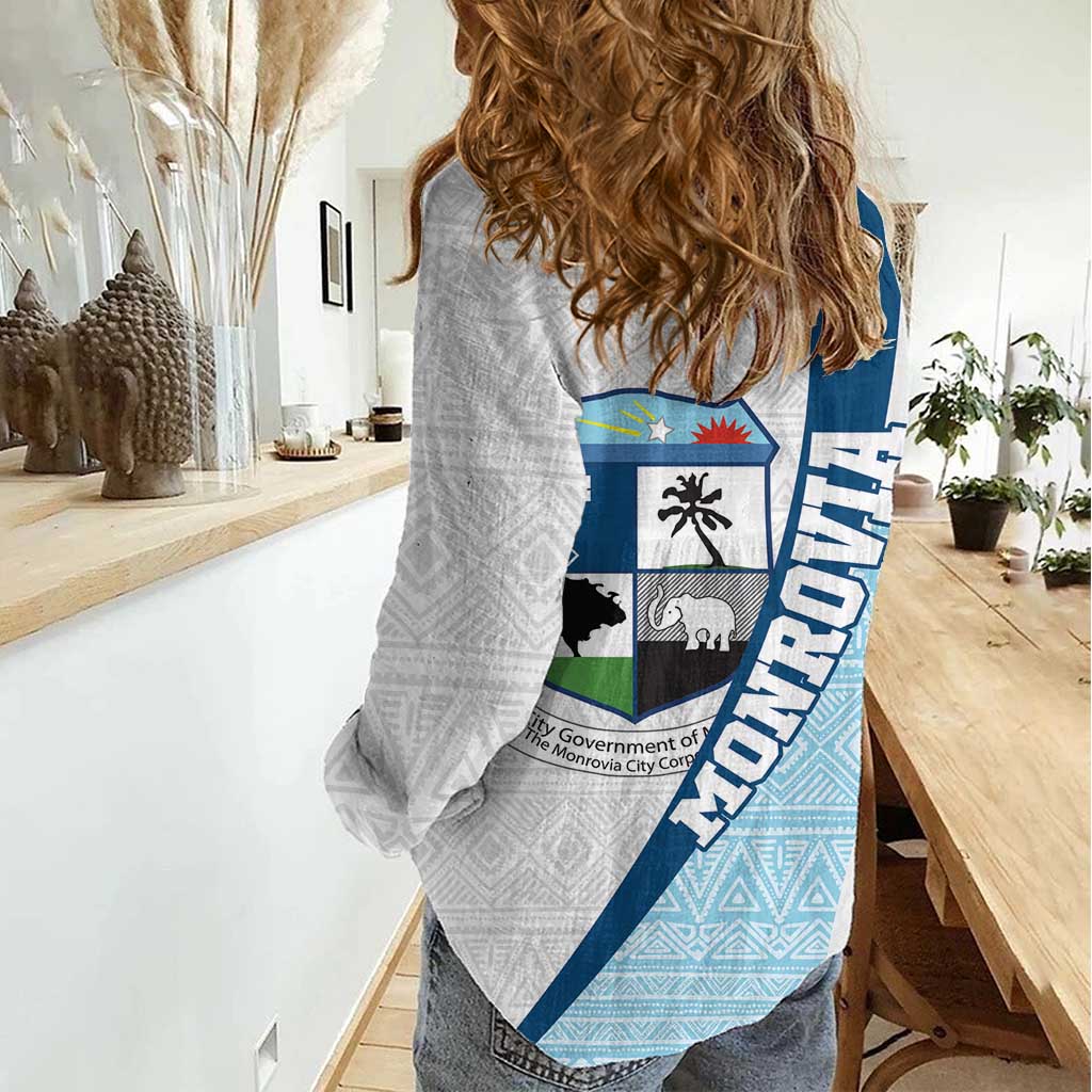 Liberia Monrovia Capital Women Casual Shirt African Pattern Curves Style