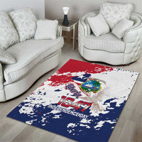 Liberia 1847 Independence Day Area Rug Coat Of Arms Grunge Style