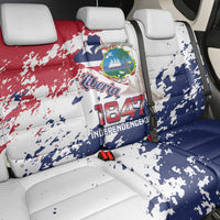 Liberia 1847 Independence Day Back Car Seat Cover Coat Of Arms Grunge Style