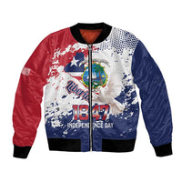 Liberia 1847 Independence Day Bomber Jacket Coat Of Arms Grunge Style