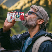 Liberia 1847 Independence Day 4 in 1 Can Cooler Tumbler Coat Of Arms Grunge Style