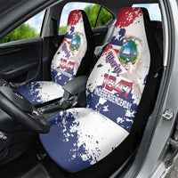 Liberia 1847 Independence Day Car Seat Cover Coat Of Arms Grunge Style
