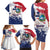 Liberia 1847 Independence Day Family Matching Long Sleeve Bodycon Dress and Hawaiian Shirt Coat Of Arms Grunge Style