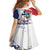 Liberia 1847 Independence Day Family Matching Off Shoulder Short Dress and Hawaiian Shirt Coat Of Arms Grunge Style