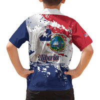 Liberia 1847 Independence Day Family Matching Summer Maxi Dress and Hawaiian Shirt Coat Of Arms Grunge Style