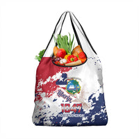 Liberia 1847 Independence Day Grocery Bag Coat Of Arms Grunge Style