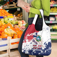 Liberia 1847 Independence Day Grocery Bag Coat Of Arms Grunge Style