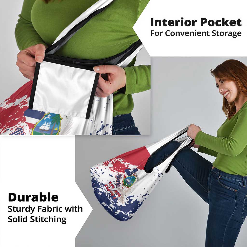 Liberia 1847 Independence Day Grocery Bag Coat Of Arms Grunge Style