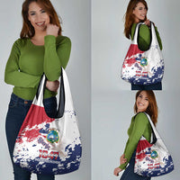 Liberia 1847 Independence Day Grocery Bag Coat Of Arms Grunge Style