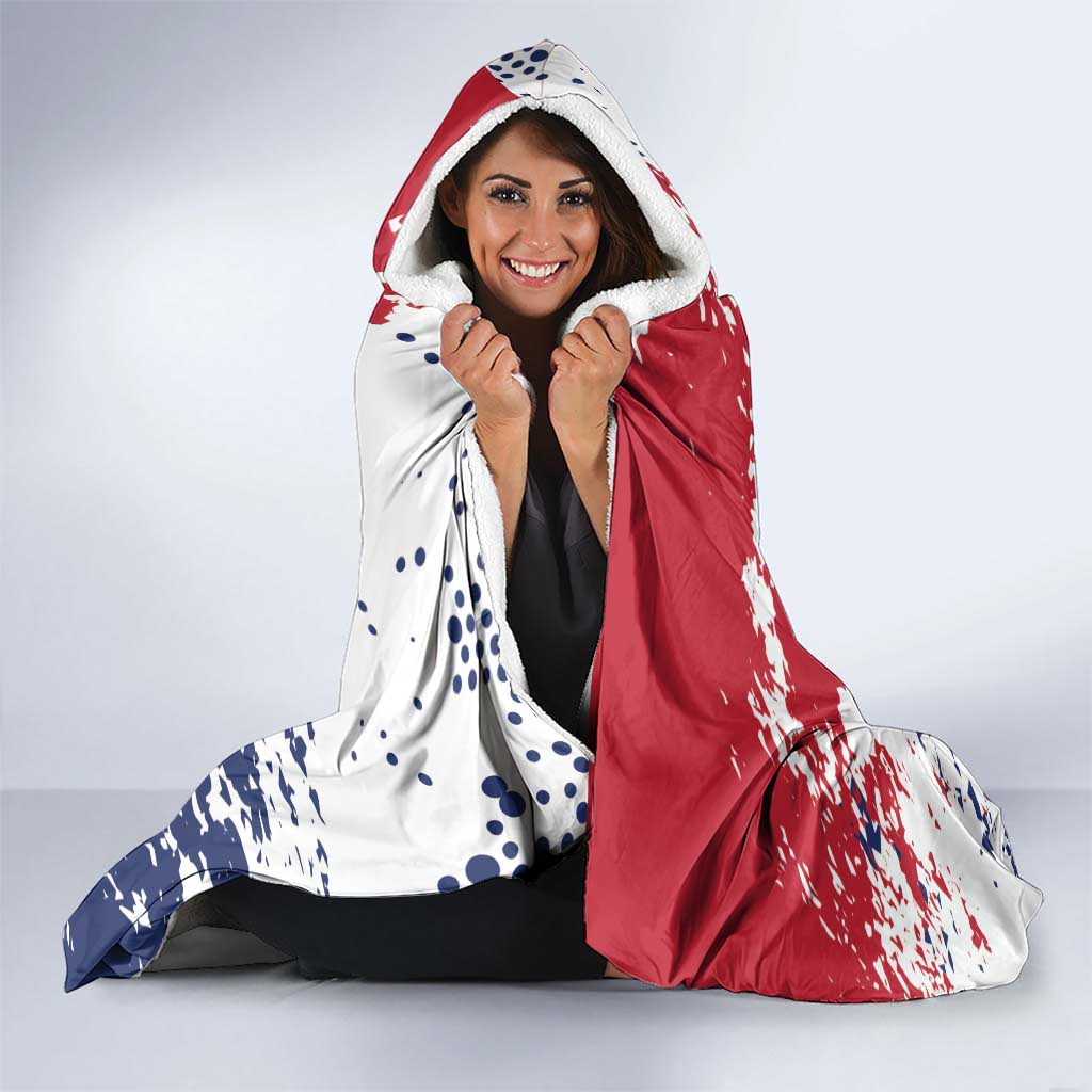 Liberia 1847 Independence Day Hooded Blanket Coat Of Arms Grunge Style