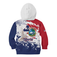 Liberia 1847 Independence Day Kid Hoodie Coat Of Arms Grunge Style