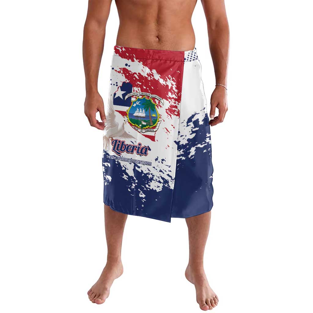 Liberia 1847 Independence Day Lavalava Coat Of Arms Grunge Style