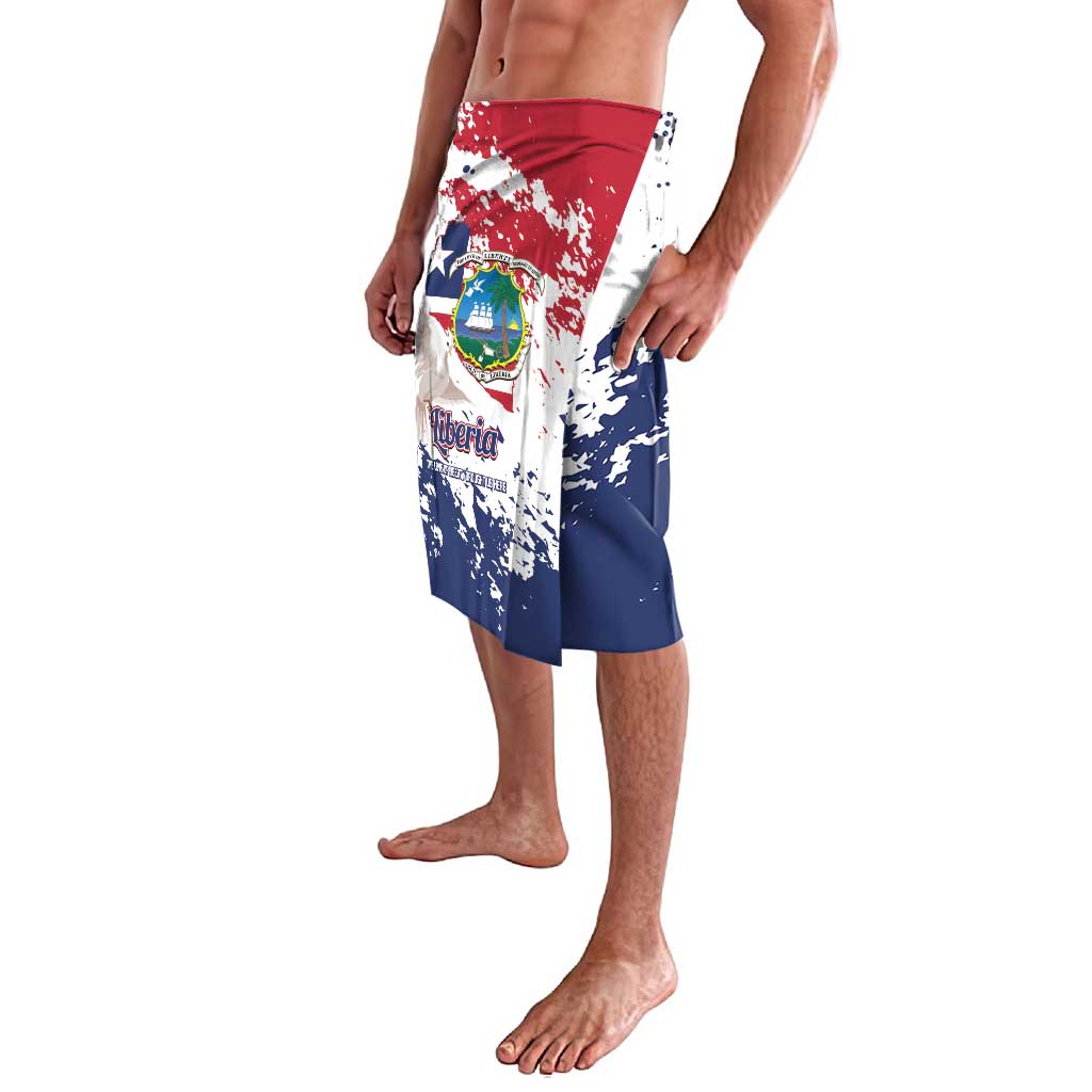 Liberia 1847 Independence Day Lavalava Coat Of Arms Grunge Style