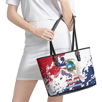 Liberia 1847 Independence Day Leather Tote Bag Coat Of Arms Grunge Style