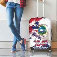 Liberia 1847 Independence Day Luggage Cover Coat Of Arms Grunge Style