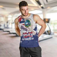 Liberia 1847 Independence Day Men Tank Top Coat Of Arms Grunge Style