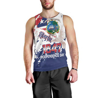 Liberia 1847 Independence Day Men Tank Top Coat Of Arms Grunge Style