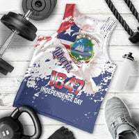 Liberia 1847 Independence Day Men Tank Top Coat Of Arms Grunge Style