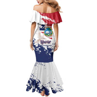 Liberia 1847 Independence Day Mermaid Dress Coat Of Arms Grunge Style