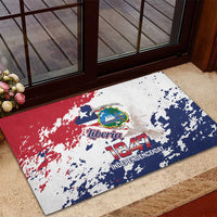 Liberia 1847 Independence Day Rubber Doormat Coat Of Arms Grunge Style