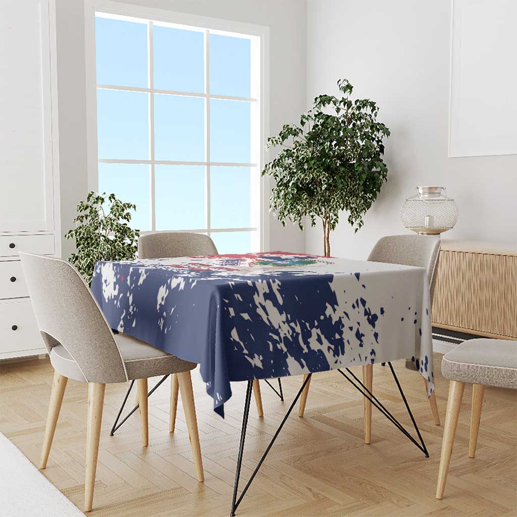 Liberia 1847 Independence Day Tablecloth Coat Of Arms Grunge Style