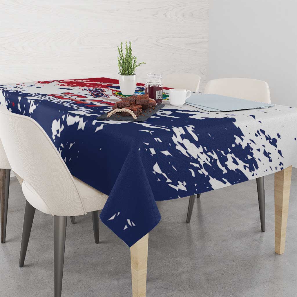 Liberia 1847 Independence Day Tablecloth Coat Of Arms Grunge Style