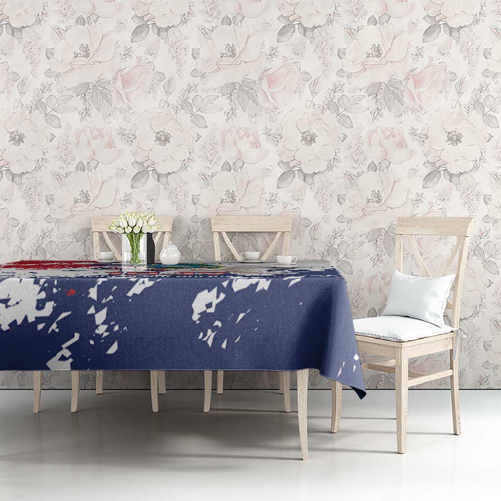 Liberia 1847 Independence Day Tablecloth Coat Of Arms Grunge Style