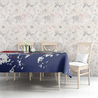 Liberia 1847 Independence Day Tablecloth Coat Of Arms Grunge Style