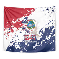 Liberia 1847 Independence Day Tapestry Coat Of Arms Grunge Style
