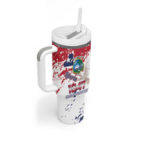 Liberia 1847 Independence Day Tumbler With Handle Coat Of Arms Grunge Style