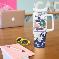 Liberia 1847 Independence Day Tumbler With Handle Coat Of Arms Grunge Style