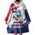 Liberia 1847 Independence Day Wearable Blanket Hoodie Coat Of Arms Grunge Style