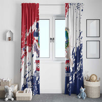 Liberia 1847 Independence Day Window Curtain Coat Of Arms Grunge Style