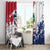 Liberia 1847 Independence Day Window Curtain Coat Of Arms Grunge Style