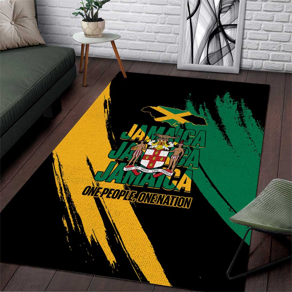 Jamaica Independence Day Area Rug One People One Nation