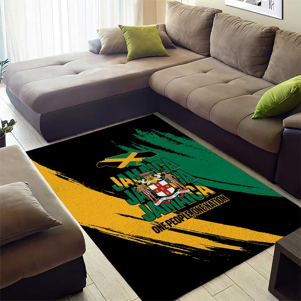 Jamaica Independence Day Area Rug One People One Nation
