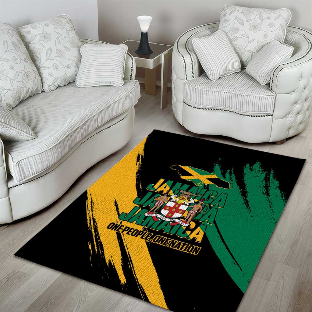 Jamaica Independence Day Area Rug One People One Nation