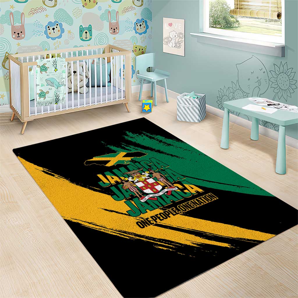 Jamaica Independence Day Area Rug One People One Nation