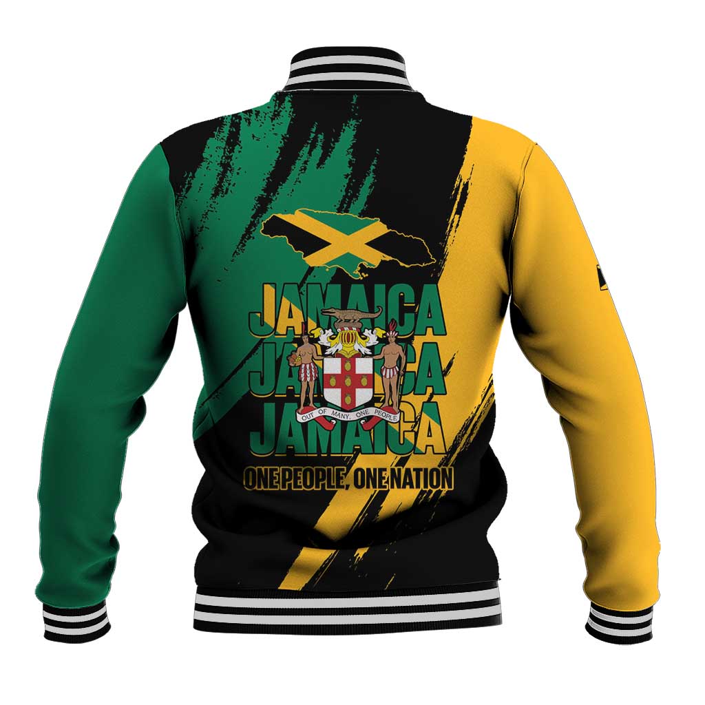 Jamaica Independence Day Baseball Jacket One People One Nation
