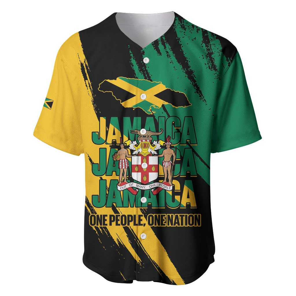 Jamaica Independence Day Baseball Jersey One People One Nation