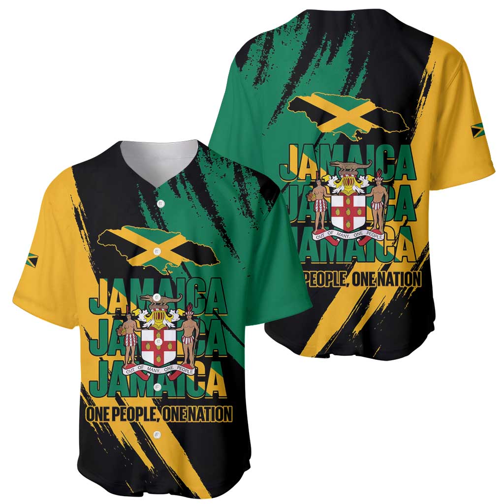 Jamaica Independence Day Baseball Jersey One People One Nation